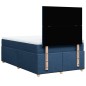 vidaXL Boxspringbett mit Matratze Blau 120x200 cm Stoff vidaXL Boxspringbett mit Matratze Blau 120x200 cm Stoff