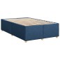 vidaXL Boxspringbett mit Matratze Blau 120x200 cm Stoff vidaXL Boxspringbett mit Matratze Blau 120x200 cm Stoff