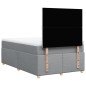 vidaXL Boxspringbett mit Matratze Hellgrau 120x200 cm Stoff vidaXL Boxspringbett mit Matratze Hellgrau 120x200 cm Stoff