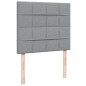 vidaXL Boxspringbett mit Matratze Hellgrau 120x200 cm Stoff vidaXL Boxspringbett mit Matratze Hellgrau 120x200 cm Stoff