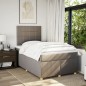 vidaXL Boxspringbett mit Matratze Taupe 120x200 cm Stoff vidaXL Boxspringbett mit Matratze Taupe 120x200 cm Stoff