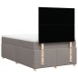 vidaXL Boxspringbett mit Matratze Taupe 120x200 cm Stoff vidaXL Boxspringbett mit Matratze Taupe 120x200 cm Stoff
