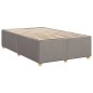 vidaXL Boxspringbett mit Matratze Taupe 120x200 cm Stoff vidaXL Boxspringbett mit Matratze Taupe 120x200 cm Stoff