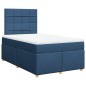 vidaXL Boxspringbett mit Matratze Blau 120x200 cm Stoff vidaXL Boxspringbett mit Matratze Blau 120x200 cm Stoff