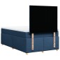vidaXL Boxspringbett mit Matratze Blau 120x200 cm Stoff vidaXL Boxspringbett mit Matratze Blau 120x200 cm Stoff