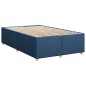 vidaXL Boxspringbett mit Matratze Blau 120x200 cm Stoff vidaXL Boxspringbett mit Matratze Blau 120x200 cm Stoff