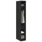 vidaXL Kleiderschrank Schwarz 30x50x200 cm Holzwerkstoff vidaXL Kleiderschrank Schwarz 30x50x200 cm Holzwerkstoff