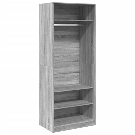 vidaXL Kleiderschrank Grau Sonoma 80x50x200 cm Holzwerkstoff