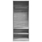 vidaXL Kleiderschrank Grau Sonoma 80x50x200 cm Holzwerkstoff vidaXL Kleiderschrank Grau Sonoma 80x50x200 cm Holzwerkstoff