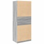 vidaXL Kleiderschrank Grau Sonoma 80x50x200 cm Holzwerkstoff vidaXL Kleiderschrank Grau Sonoma 80x50x200 cm Holzwerkstoff