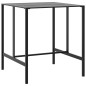 vidaXL 7-tlg. Gartenbar-Set Schwarz Pulverbeschichteter Stahl vidaXL 7-tlg. Gartenbar-Set Schwarz Pulverbeschichteter Stahl