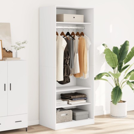 vidaXL Kleiderschrank Weiß 80x50x200 cm Holzwerkstoff