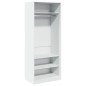 vidaXL Kleiderschrank Weiß 80x50x200 cm Holzwerkstoff vidaXL Kleiderschrank Weiß 80x50x200 cm Holzwerkstoff