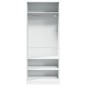 vidaXL Kleiderschrank Weiß 80x50x200 cm Holzwerkstoff vidaXL Kleiderschrank Weiß 80x50x200 cm Holzwerkstoff