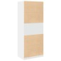 vidaXL Kleiderschrank Weiß 80x50x200 cm Holzwerkstoff vidaXL Kleiderschrank Weiß 80x50x200 cm Holzwerkstoff