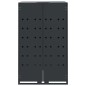 vidaXL Mülltonnenbox für 1 Tonne Anthrazit 69x79x117 cm Stahl vidaXL Mülltonnenbox für 1 Tonne Anthrazit 69x79x117 cm Stahl
