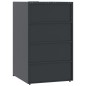 vidaXL Mülltonnenbox für 1 Tonne Anthrazit 69x79x117 cm Stahl vidaXL Mülltonnenbox für 1 Tonne Anthrazit 69x79x117 cm Stahl
