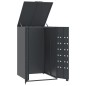 vidaXL Mülltonnenbox für 1 Tonne Anthrazit 69x79x117 cm Stahl vidaXL Mülltonnenbox für 1 Tonne Anthrazit 69x79x117 cm Stahl