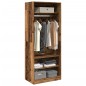 vidaXL Kleiderschrank Altholz-Optik 80x50x200 cm Holzwerkstoff vidaXL Kleiderschrank Altholz-Optik 80x50x200 cm Holzwerkstoff
