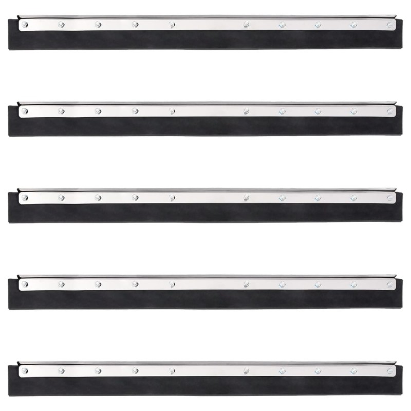 vidaXL Bodenabzieher 5 Stk. 75x2x5 cm Stahl und Gummi vidaXL Bodenabzieher 5 Stk. 75x2x5 cm Stahl und Gummi