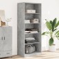 vidaXL Kleiderschrank Betongrau 80x50x200 cm Holzwerkstoff vidaXL Kleiderschrank Betongrau 80x50x200 cm Holzwerkstoff