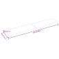 Tischplatte 220x40x6 cm Massivholz Eiche Unbehandelt Tischplatte 220x40x6 cm Massivholz Eiche Unbehandelt