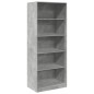 vidaXL Kleiderschrank Betongrau 80x50x200 cm Holzwerkstoff vidaXL Kleiderschrank Betongrau 80x50x200 cm Holzwerkstoff