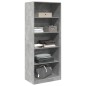vidaXL Kleiderschrank Betongrau 80x50x200 cm Holzwerkstoff vidaXL Kleiderschrank Betongrau 80x50x200 cm Holzwerkstoff