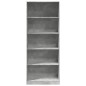 vidaXL Kleiderschrank Betongrau 80x50x200 cm Holzwerkstoff vidaXL Kleiderschrank Betongrau 80x50x200 cm Holzwerkstoff