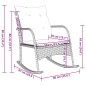 vidaXL Garten-Schaukelstuhl mit Kissen Beige Poly Rattan vidaXL Garten-Schaukelstuhl mit Kissen Beige Poly Rattan