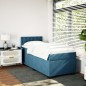 vidaXL Boxspringbett mit Matratze Blau 90x200 cm Samt vidaXL Boxspringbett mit Matratze Blau 90x200 cm Samt