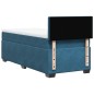 vidaXL Boxspringbett mit Matratze Blau 90x200 cm Samt vidaXL Boxspringbett mit Matratze Blau 90x200 cm Samt