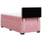vidaXL Boxspringbett mit Matratze Rosa 90x200 cm Samt vidaXL Boxspringbett mit Matratze Rosa 90x200 cm Samt