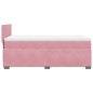 vidaXL Boxspringbett mit Matratze Rosa 90x200 cm Samt vidaXL Boxspringbett mit Matratze Rosa 90x200 cm Samt