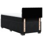 vidaXL Boxspringbett mit Matratze Schwarz 100x200 cm Samt vidaXL Boxspringbett mit Matratze Schwarz 100x200 cm Samt