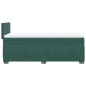 vidaXL Boxspringbett mit Matratze Dunkelgrün 100x200 cm Samt vidaXL Boxspringbett mit Matratze Dunkelgrün 100x200 cm Samt