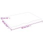 vidaXL Tischplatte Hellbraun 80x60x2 cm Massivholz Eiche Behandelt vidaXL Tischplatte Hellbraun 80x60x2 cm Massivholz Eiche Behandelt