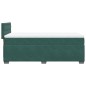 vidaXL Boxspringbett mit Matratze Dunkelgrün 100x200 cm Samt vidaXL Boxspringbett mit Matratze Dunkelgrün 100x200 cm Samt