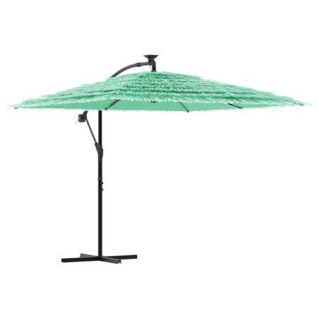 vidaXL Sonnenschirm mit Stahlmast Grün 246x246x230 cm