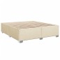 vidaXL Boxspringbett mit Matratze Creme 200x200 cm Stoff vidaXL Boxspringbett mit Matratze Creme 200x200 cm Stoff
