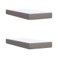 vidaXL Boxspringbett mit Matratze Taupe 200x200 cm Stoff vidaXL Boxspringbett mit Matratze Taupe 200x200 cm Stoff