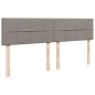 vidaXL Boxspringbett mit Matratze Taupe 200x200 cm Stoff vidaXL Boxspringbett mit Matratze Taupe 200x200 cm Stoff