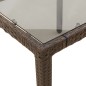 vidaXL 5-tlg. Garten-Bistro-Set mit Kissen Braun Poly Rattan vidaXL 5-tlg. Garten-Bistro-Set mit Kissen Braun Poly Rattan