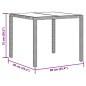 vidaXL 3-tlg. Garten-Bistro-Set mit Kissen Braun Poly Rattan vidaXL 3-tlg. Garten-Bistro-Set mit Kissen Braun Poly Rattan