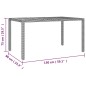 vidaXL 5-tlg. Garten-Bistro-Set mit Kissen Grau Poly Rattan vidaXL 5-tlg. Garten-Bistro-Set mit Kissen Grau Poly Rattan