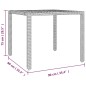 vidaXL 5-tlg. Garten-Bistro-Set mit Kissen Grau Poly Rattan vidaXL 5-tlg. Garten-Bistro-Set mit Kissen Grau Poly Rattan
