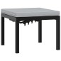 vidaXL Gartenbank-Set 4-tlg. Schwarz Pulverbeschichteter Stahl vidaXL Gartenbank-Set 4-tlg. Schwarz Pulverbeschichteter Stahl
