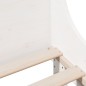vidaXL Massivholzbett ohne Matratze Weiß 100x200 cm Kiefernholz vidaXL Massivholzbett ohne Matratze Weiß 100x200 cm Kiefernholz
