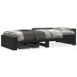 vidaXL Bettgestell Schwarz 75x190 cm Holzwerkstoff vidaXL Bettgestell Schwarz 75x190 cm Holzwerkstoff