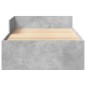 vidaXL Bettgestell Betongrau 75x190 cm Holzwerkstoff vidaXL Bettgestell Betongrau 75x190 cm Holzwerkstoff